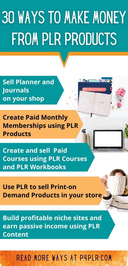 List of ways to make more money using PLR products
