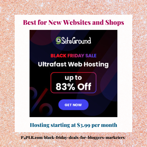 Siteground hosting Black Friday Offer for Bloggers