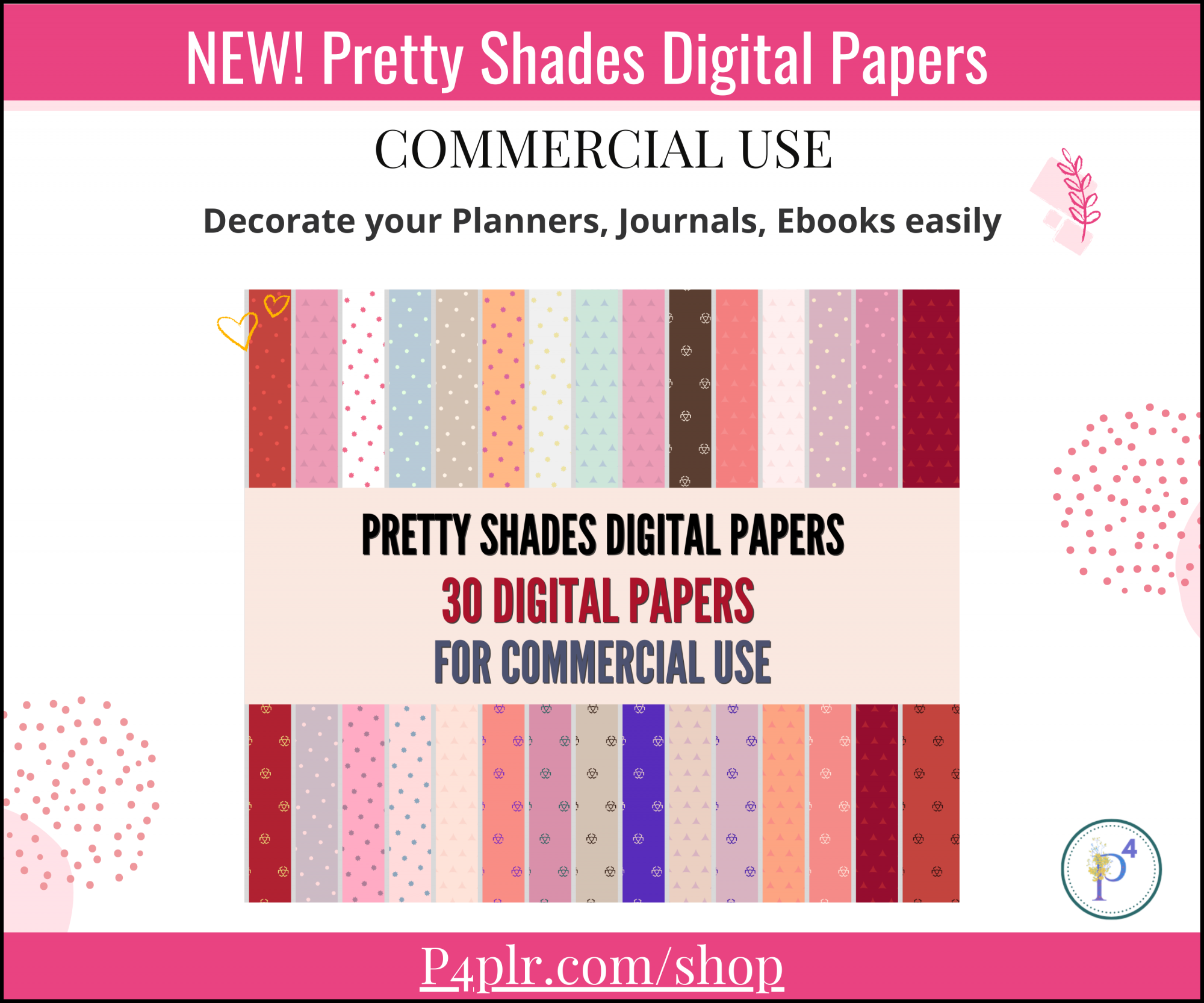 " Pretty Shades" Digital Papers