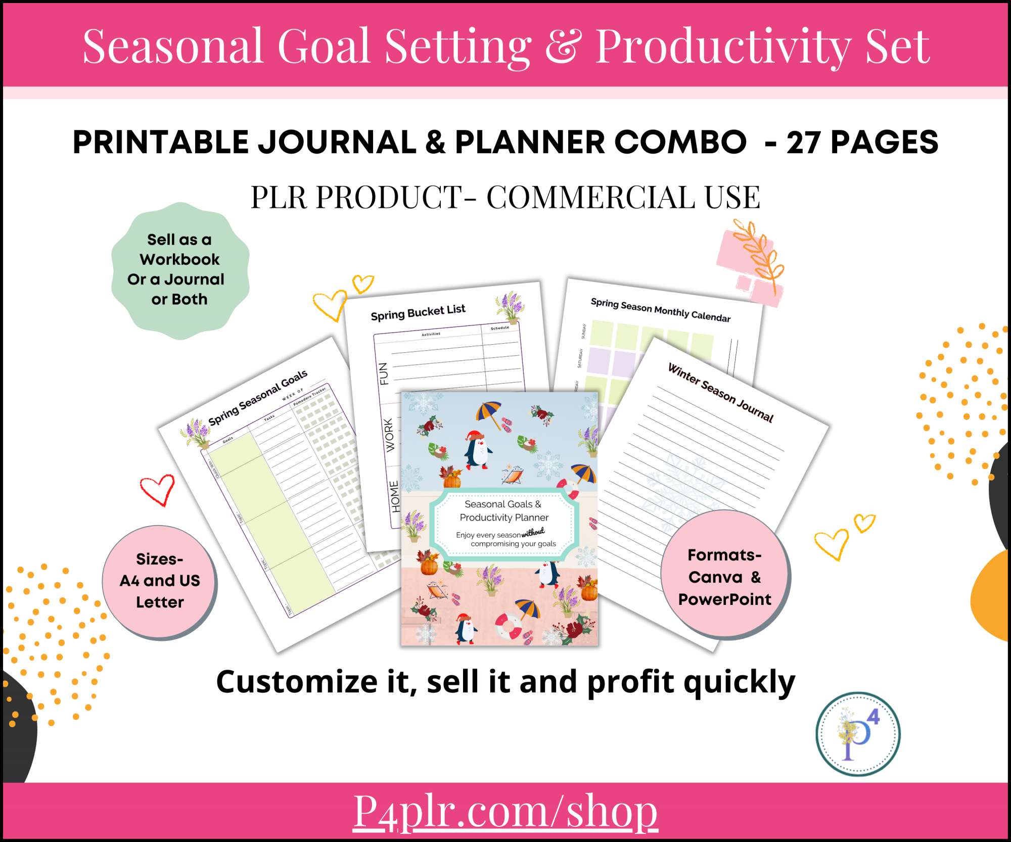 Seasonal Goal Setting and Productivity Planner