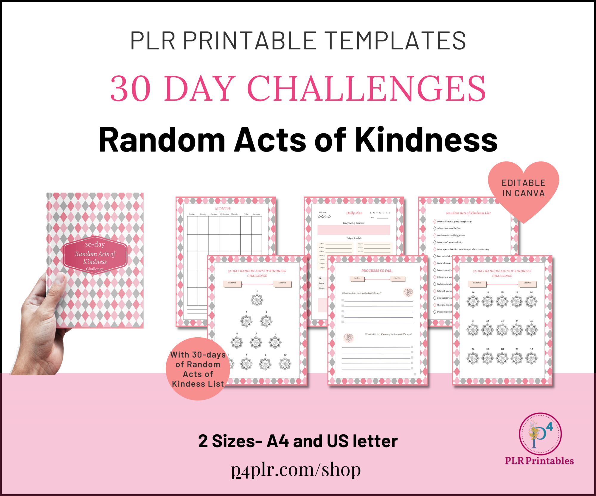 NEW 30 Day Challenge PLR- Random Acts of Kindness
