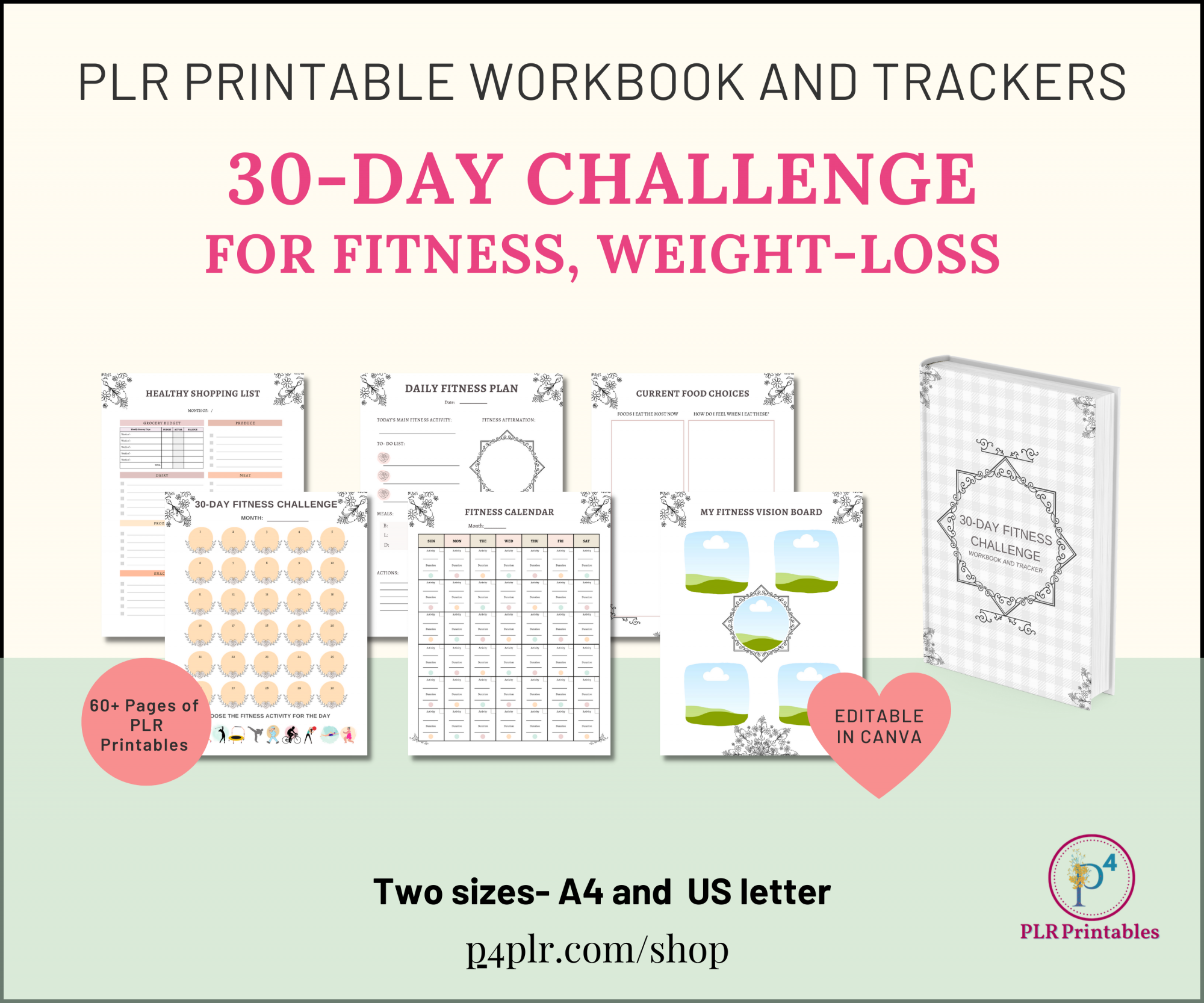 NEW 30 Day Challenges PLR- for Fitness and Weight Loss