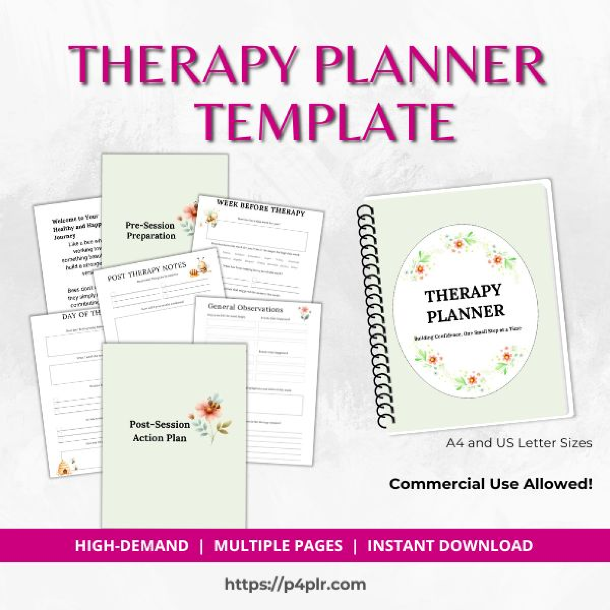 Therapy Planner PLR Template