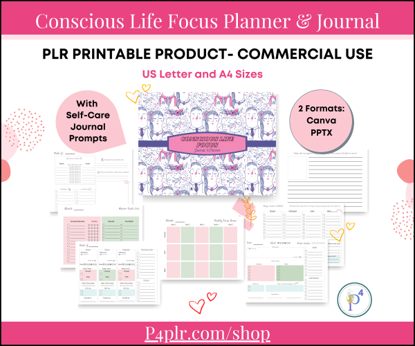 Conscious Life Focus Planner & Journal Combo Set