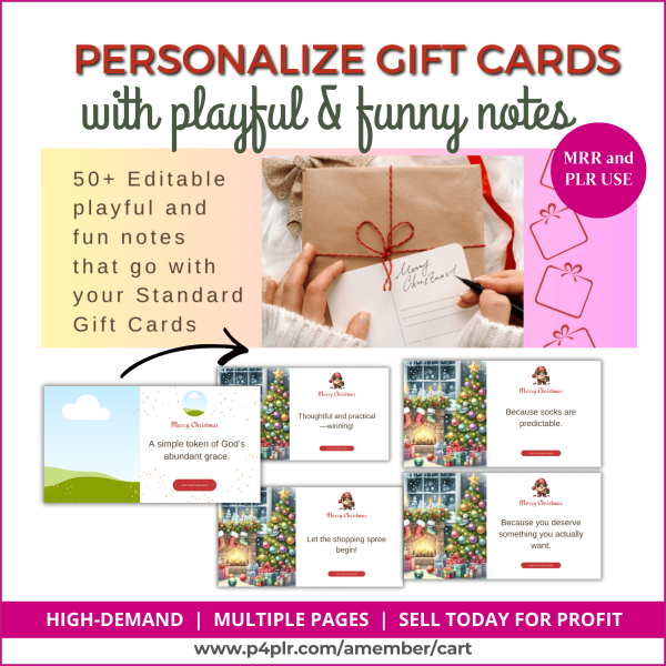 Playful and Fun Christmas Gift Card Messages
