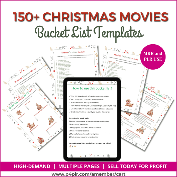 Christmas Movies Bucket List Templates