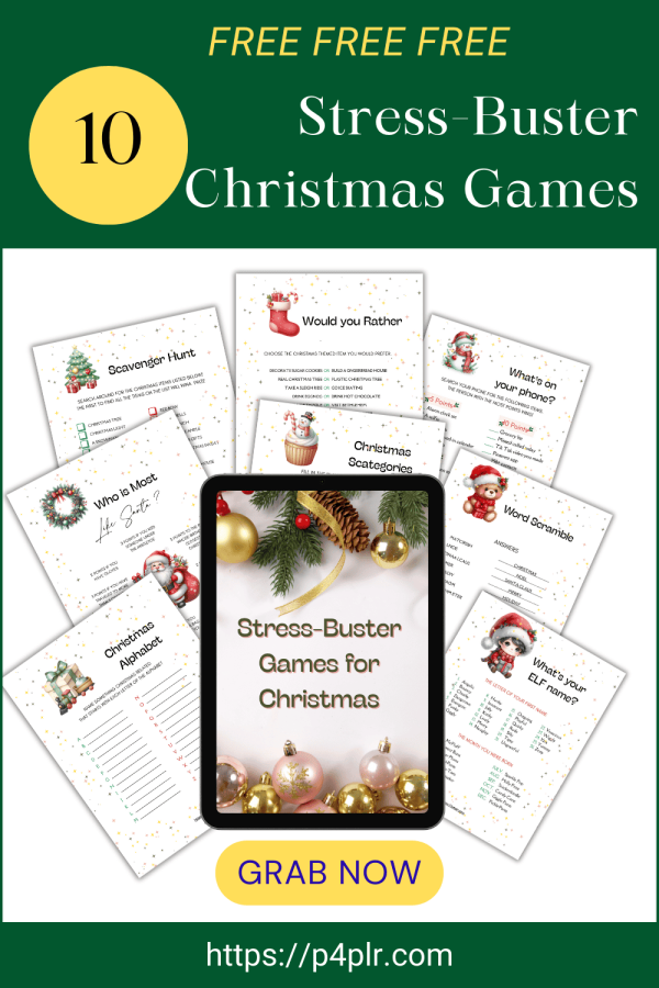 FREE Christmas Games Printable