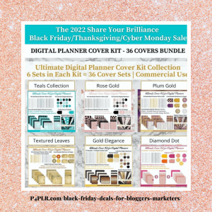 Digital Planner PLR covers, Planner Cover Templates, DFY planner covers- Black Friday SALE