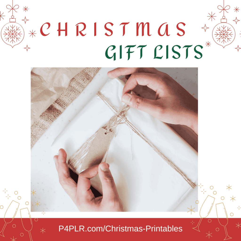 Christmas List Templates on Canva